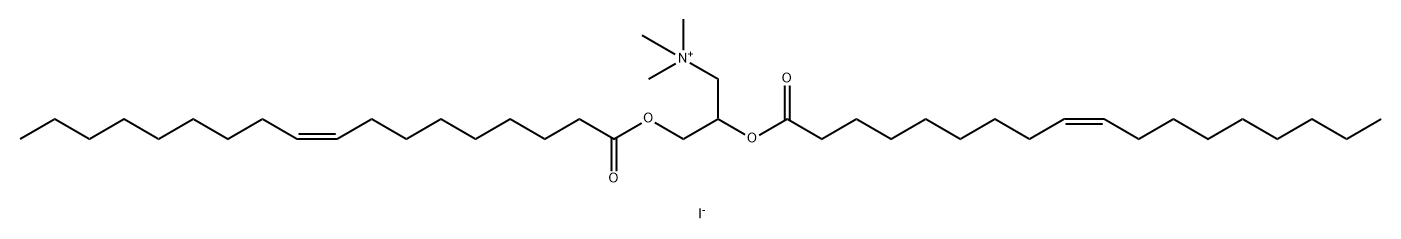 N-(1-(2,3-二油酰氧基)丙基)-N,N,N-三甲基碘化铵 结构式