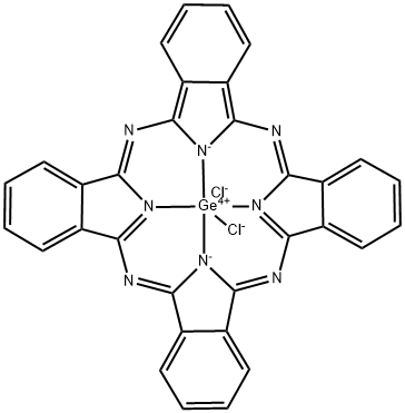 フタロシアニン/ゲルマニウム/クロリド,(1:1:2) 化学構造式