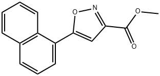 5-萘-1-基-异噁唑-3-甲酸甲酯 结构式