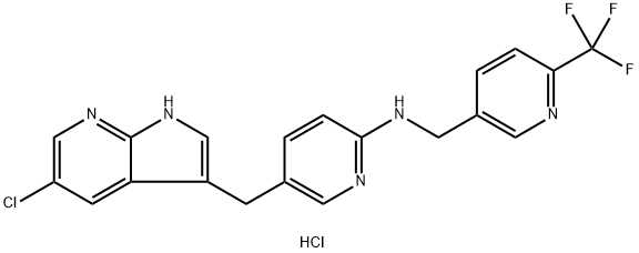 ペキシダルチニブ塩酸塩 化学構造式