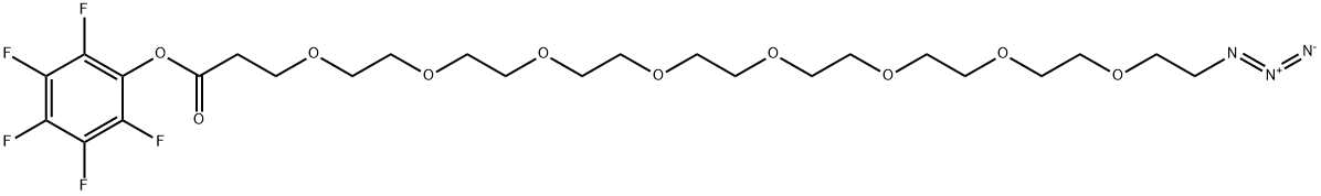 叠氮-七聚乙二醇-五氟苯酯 结构式