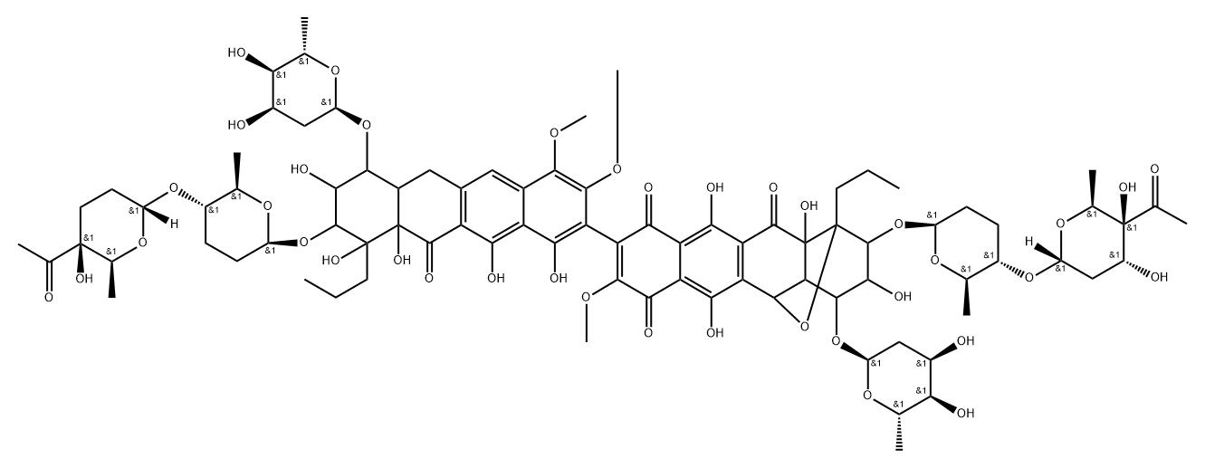 云雀霉素 D, 208588-87-8, 结构式