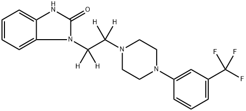 氟班色林-D4 结构式