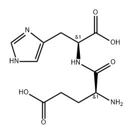 L-Histidine, L-α-glutamyl- Structure