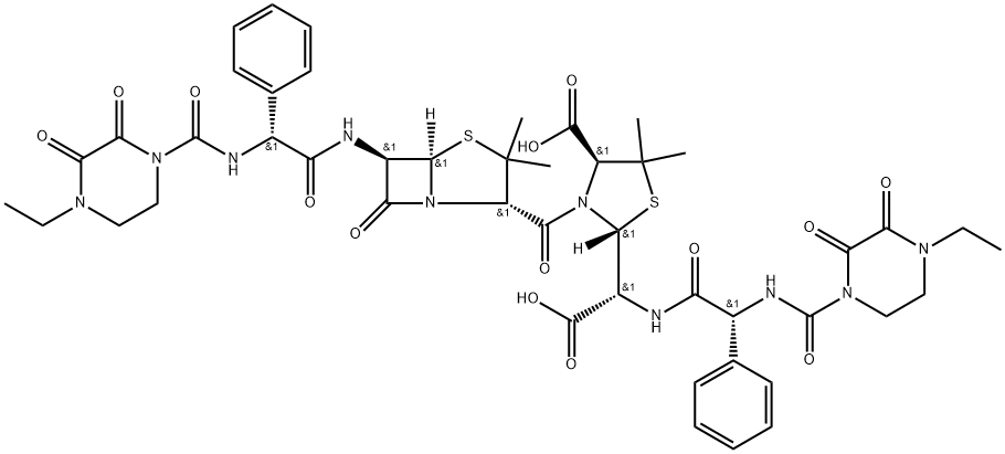 Piperacillin impurity 8/Piperacillin Dimer impurity 3 Structure