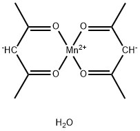 Bis(2,4-pentanedionato)manganese(II) Dihydrate Struktur