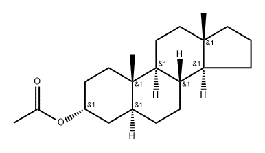 3α-Acetoxy-5α-androstane Struktur