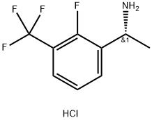 (R)-1-(2-氟-3-(三氟甲基)苯基)乙烷-1-胺盐酸盐 结构式
