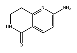 2-氨基-7,8-二氢-1,6-萘啶-5-酮 结构式