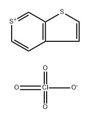 チエノ[2,3-c]チオピリリウム·過塩素酸アニオン 化学構造式