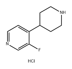 3-fluoro-4-(4-piperidyl)pyridine dihydrochloride Structure