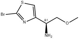 (S)-1-(2-bromothiazol-4-yl)-2-methoxyethan-1-amine Struktur