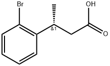 (R)-3-(2-Bromophenyl)butanoic?acid Struktur