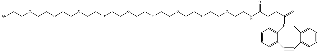 DBCO-PEG9-amine, 2353409-99-9, 结构式