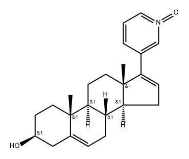Androsta-5,16-dien-3-ol, 17-(1-oxido-3-pyridinyl)-, (3β)- Struktur