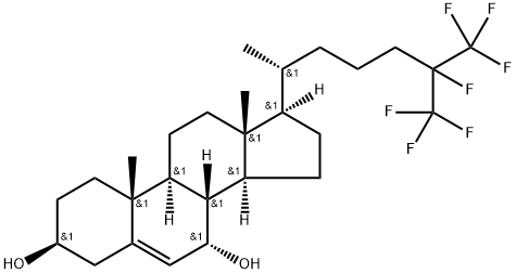 25,26,26,26,27,27,27-heptafluoro-7α-hydrosycholesterol Structure