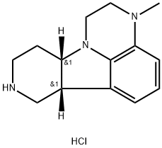 (6bR,10aS)-3-Methyl-2,3,6b,7,8,9,10,10a-octahydro-1H-pyrido[3',4':4,5]pyrrolo[1,2,3-de]quinoxaline hydrochloride Structure