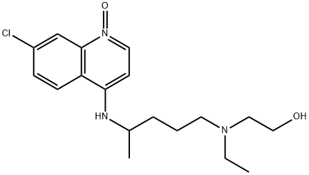 Ethanol, 2-[[4-[(7-chloro-1-oxido-4-quinolinyl)amino]pentyl]ethylamino]- Struktur