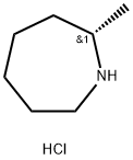 1H-Azepine, hexahydro-2-methyl-, hydrochloride (1:1), (2S)- Struktur