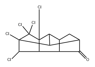 8-デクロロ-δ-ケトエンドリン 化学構造式