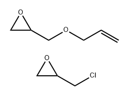 Allyl glycidyl ether/epichlorohydrin copolymer 结构式