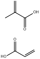 2-Propenoic acid, 2-methyl-, polymer with 2-propenoic acid Structure