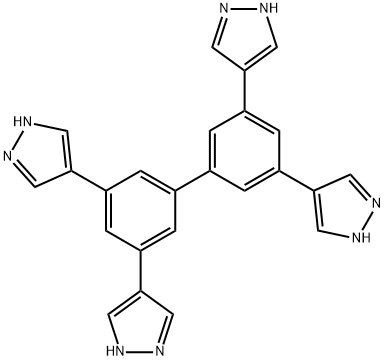 4-[3-[3,5-双(1H-吡唑-4-基)苯基]-5-(1H-吡啶-4-基)苯]-1H吡唑, 2630939-88-5, 结构式