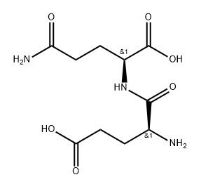 L-Glutamine, L-α-glutamyl- Structure