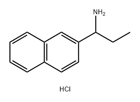 1-(萘-2-基)丙烷-1-胺盐酸盐 结构式