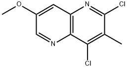 2,4-Dichloro-7-methoxy-3-methyl-1,5-naphthyridine Structure