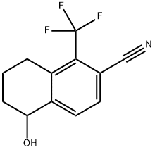 5-羟基-1-(三氟甲基)-5,6,7,8-四氢萘-2-碳腈 结构式