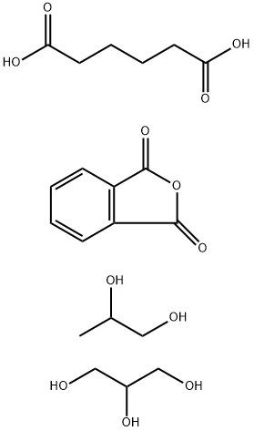 Propylene glycol,glycerin,adipic acid,isophthalic acid polymer Structure