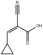 (Z)-2-氰基-3-环丙基丙烯酸 结构式