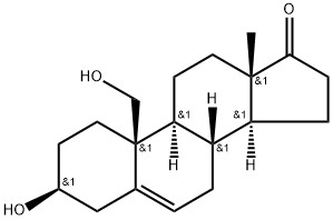 3β,19-Dihydroxyandrost-5-en-17-one Struktur