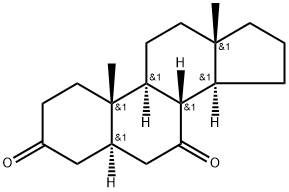 5α-Androstane-3,7-dione 结构式