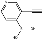 (3-乙炔基吡啶-4-基)硼酸 结构式
