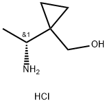 (R)-(1-(1-Aminoethyl)cyclopropyl)methanol hydrochloride Structure