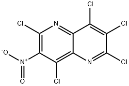 2,3,4,6,8-五氯-7-硝基-1,5-萘吡啶 结构式