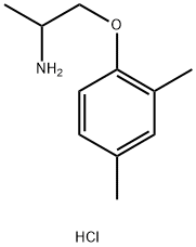 6-Demethyl 4-Methyl Mexiletine Hydrochloride Struktur
