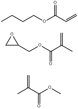 2-Propenoic acid, 2-methyl-, methyl ester, polymer with butyl 2-propenoate and oxiranylmethyl 2-methyl-2-propenoate Structure