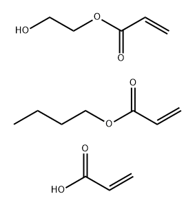 2-Propenoic acid, polymer with butyl 2-propenoate and 2-hydroxyethyl 2-propenoate Structure