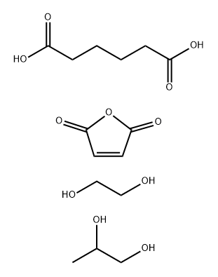 己二酸与2,5-呋喃二酮、1,2-乙二醇和1,2-丙二醇的聚合物 结构式