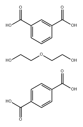 1,3-Benzenedicarboxylic acid, polymer with 1,4-benzenedicarboxylic acid and 2,2'-oxybis[ethanol] Structure