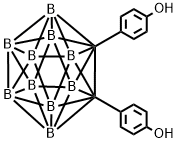 1,2-二(4-羟基苯基)-邻二碳代闭式十二硼烷, 31177-92-1, 结构式