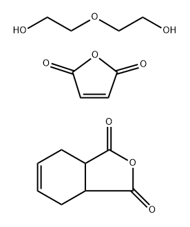 1,3-Isobenzofurandione,3a,4,7,7a-tetrahydro-,polymer with 2,5-furandione and 2,2'-oxybis [ethanol] Structure
