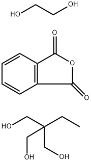 Phthalic anhydride,ethylene glycol,trimethylolpropane polymer Struktur