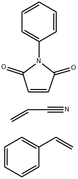 スチレン?アクリロニトリル?N-フェニルマレイミド共重合物 化学構造式