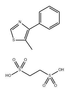 ethane-1,2-disulfonic acid, 5-methyl-4-phenyl-1,3-thiazole Structure