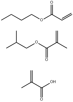 2-Methyl-2-propenoic acid polymer with butyl 2-propenoate and 2-methyl propyl 2-methyl-2-propenoate 结构式