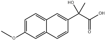 Α-(6-METHOXY-2-NAPHTHYL)LACTIC ACID 结构式